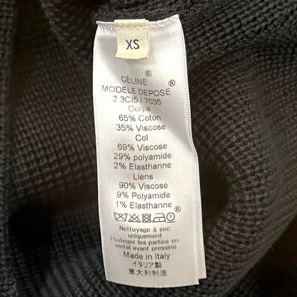 Celine in Cotton and Viscose Collar Sweater