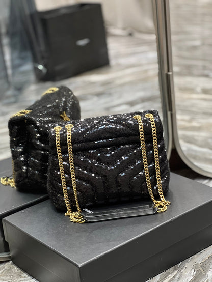 Yves Saint Laurent Loulou Small Chain Bag Black