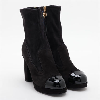 Chanel Short Coco Boots 35.5 Ladies Black G45195