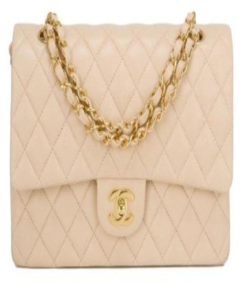 Chanel Large Classic HandBag Beige