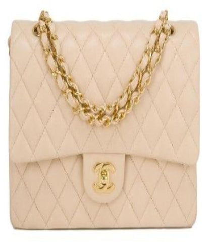 Chanel Large Classic HandBag Beige