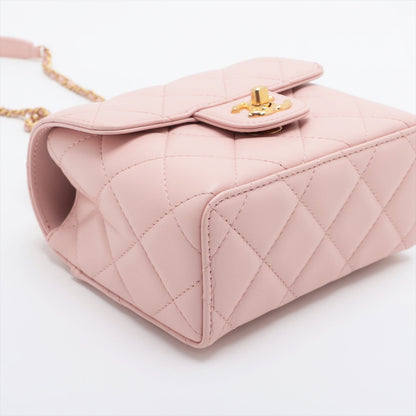 Chanel Matrasse  Chain Shoulder Bag Pink Gold Gold  IC Chip