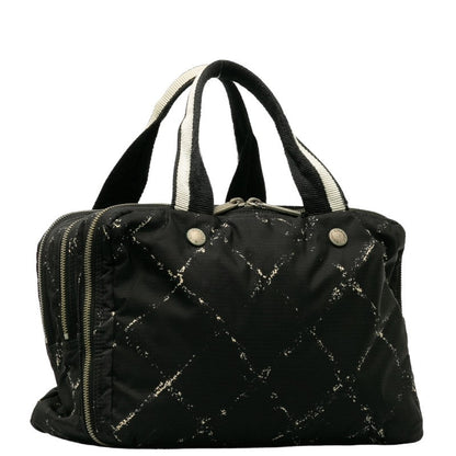 Chanel  Travel Line Handbags Mini Boston Bag Black Nylon Vinyl  CHANEL