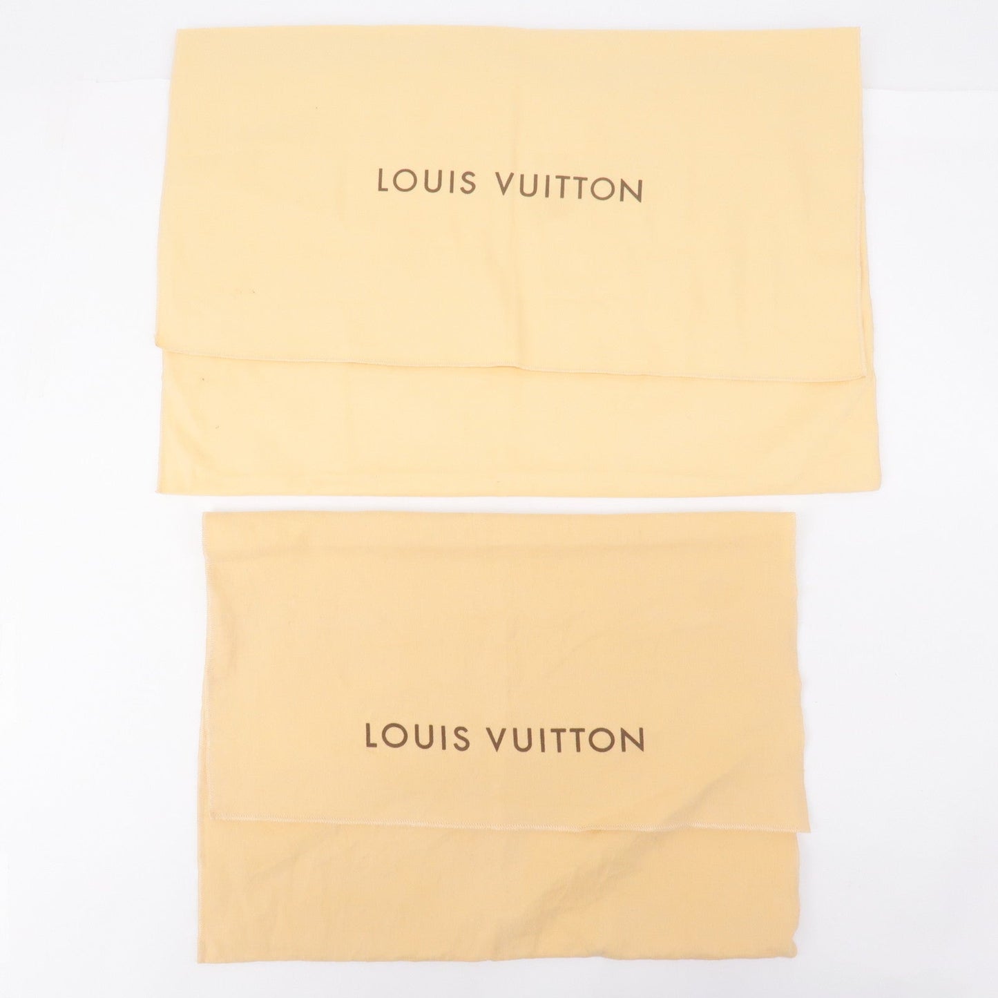 Louis Vuitton Set of 10 Dust Bag Flap Type Beige Brown