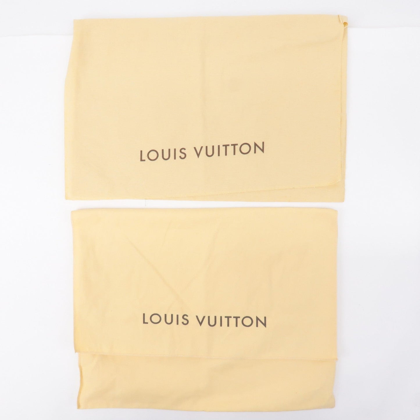 Louis Vuitton Set of 10 Dust Bag Flap Style Beige