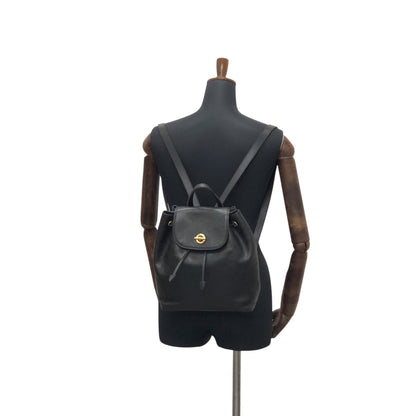 CELINE Toggle Clasp Backpack Black Vintage u7henu