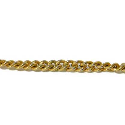 CELINE Necklace plating gold Circle logo Women Used