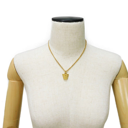 CELINE Necklace plating gold Circle logo Women Used