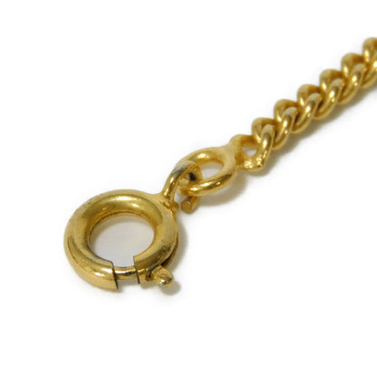 CELINE Necklace plating gold Circle logo Women Used