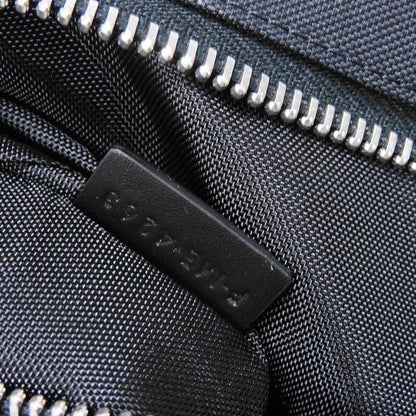 CELINE Shoulder Bag 198712DMT.38SI Nylon Black x white logo print Large Messenger mens Used
