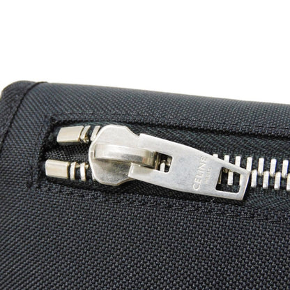 CELINE Shoulder Bag 198712DMT.38SI Nylon Black x white logo print Large Messenger mens Used