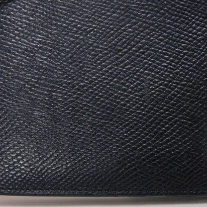 CELINE Bifold Wallet 10B653BEN.07OC Grained calfskin (embossed) Navy blue New logo Bifold wallet mens Used