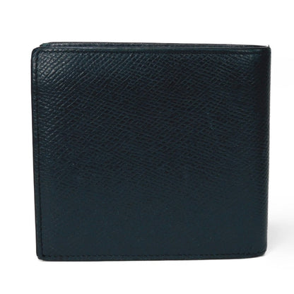 CELINE Bifold Wallet 10B653BEN.07OC Grained calfskin (embossed) Navy blue New logo Bifold wallet mens Used