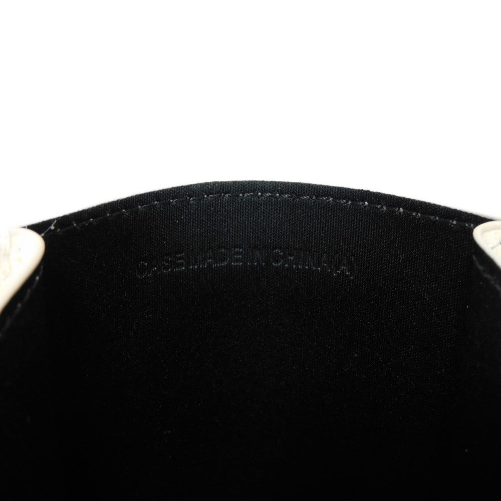 CELINE Shoulder Bag Smooth Calfskin Leather white New logo Monochrome 05 Sunglasses Pouch Women(Unisex) Used