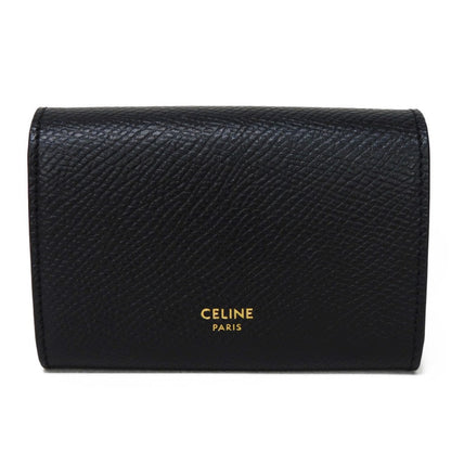 CELINE Card Case 10H563BEL.38NO Grained calfskin (embossed) black New logo Business card holder unisex(Unisex) Used