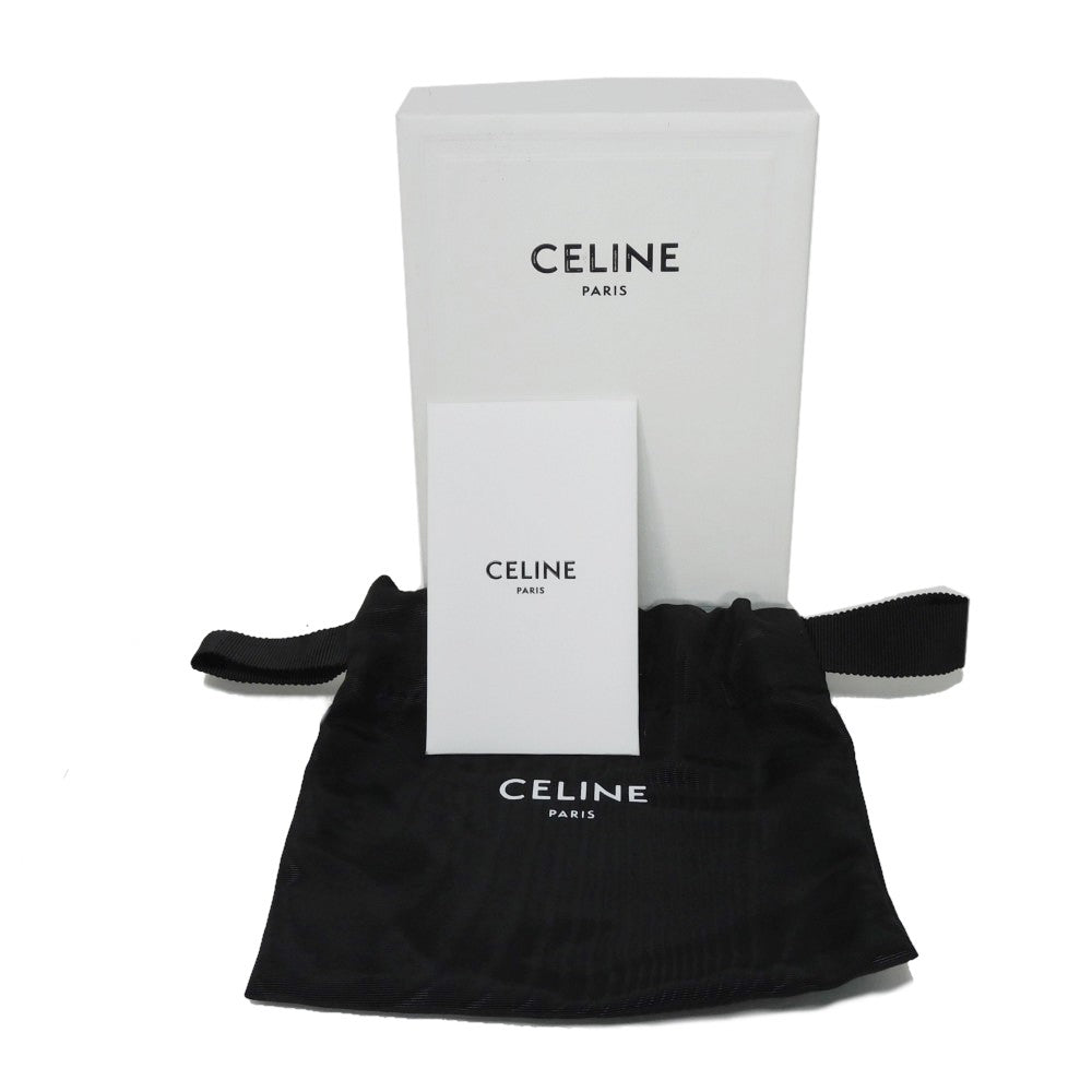 CELINE Card Case 10H563BEL.38NO Grained calfskin (embossed) black New logo Business card holder unisex(Unisex) Used