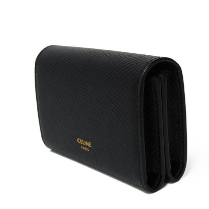 CELINE Card Case 10H563BEL.38NO Grained calfskin (embossed) black New logo Business card holder unisex(Unisex) Used