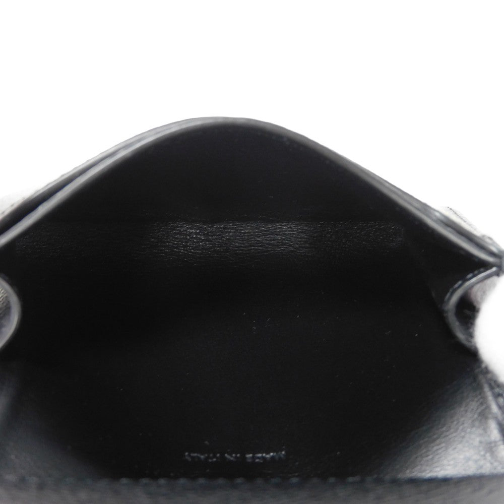 CELINE Card Case 10H563BEL.38NO Grained calfskin (embossed) black New logo Business card holder unisex(Unisex) Used