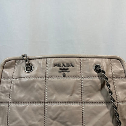 Prada Nappa Antique Stitched Pomice Shoulder Bags