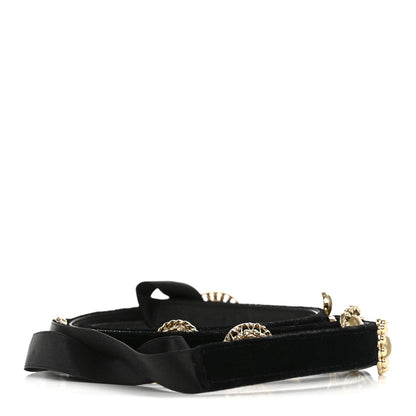 Velvet CC Belt Black Gold