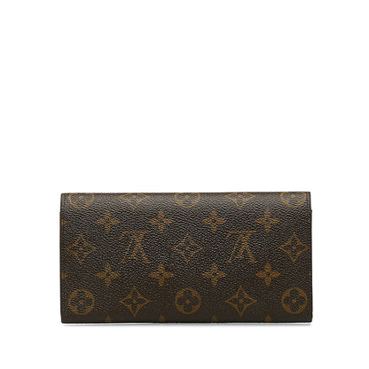 Louis Vuitton Monogram Portfolio — Emily Long Wallet M60697 Fushai Brown PVC Leather  Louis Vuitton