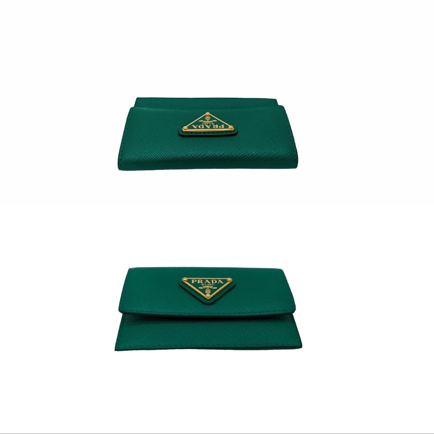 Prada Mango Saffiano Lux Leather  Holder