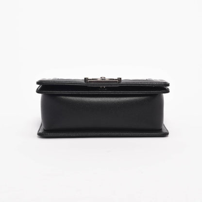 Chanel Black Quilted Caviar Small Boy Bag