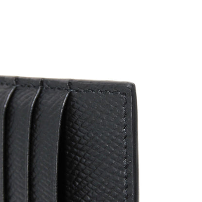 CELINE Coin case 10B683BEL.38SI Grained calfskin (embossed) black New logo Compact zipped card holder mens Used