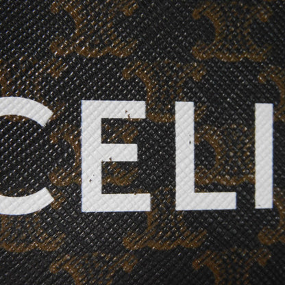 CELINE Coin case 10C662CA2.38NO Triomphe canvas (coating processing) black Triomphe logo coin & card case Women(Unisex) Used