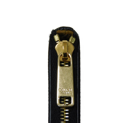 CELINE Coin case 10C662CA2.38NO Triomphe canvas (coating processing) black Triomphe logo coin & card case Women(Unisex) Used