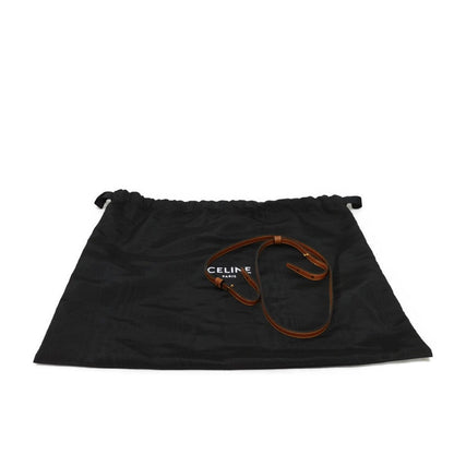 CELINE Tote Bag 199162FK1.19LE Textile x Calfskin Leopard Triomphe Small Hippo Tice Women Used