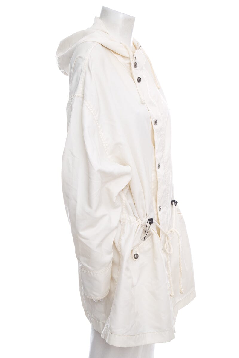 Chanel Boutique Ivory Wind Breaker Jacket