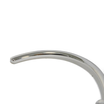 CELINE Bangle 46P466BRA.36SI brass Silver Knot Extra Thin Bracelet Women C2(M)  Used
