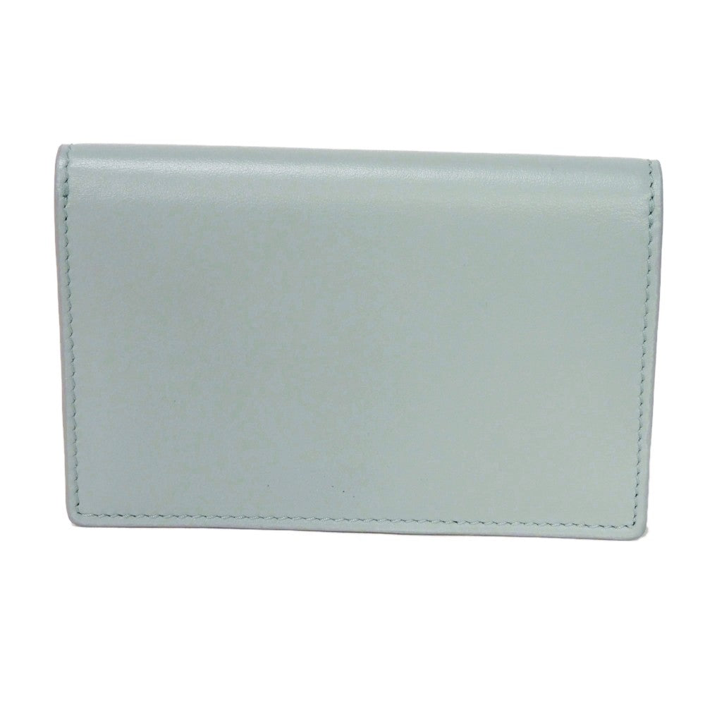 BALENCIAGA Card Case 750324 2AABX 4799 Smooth scarf skin Blue Sky New logo Envelope flap card holder Women(Unisex)