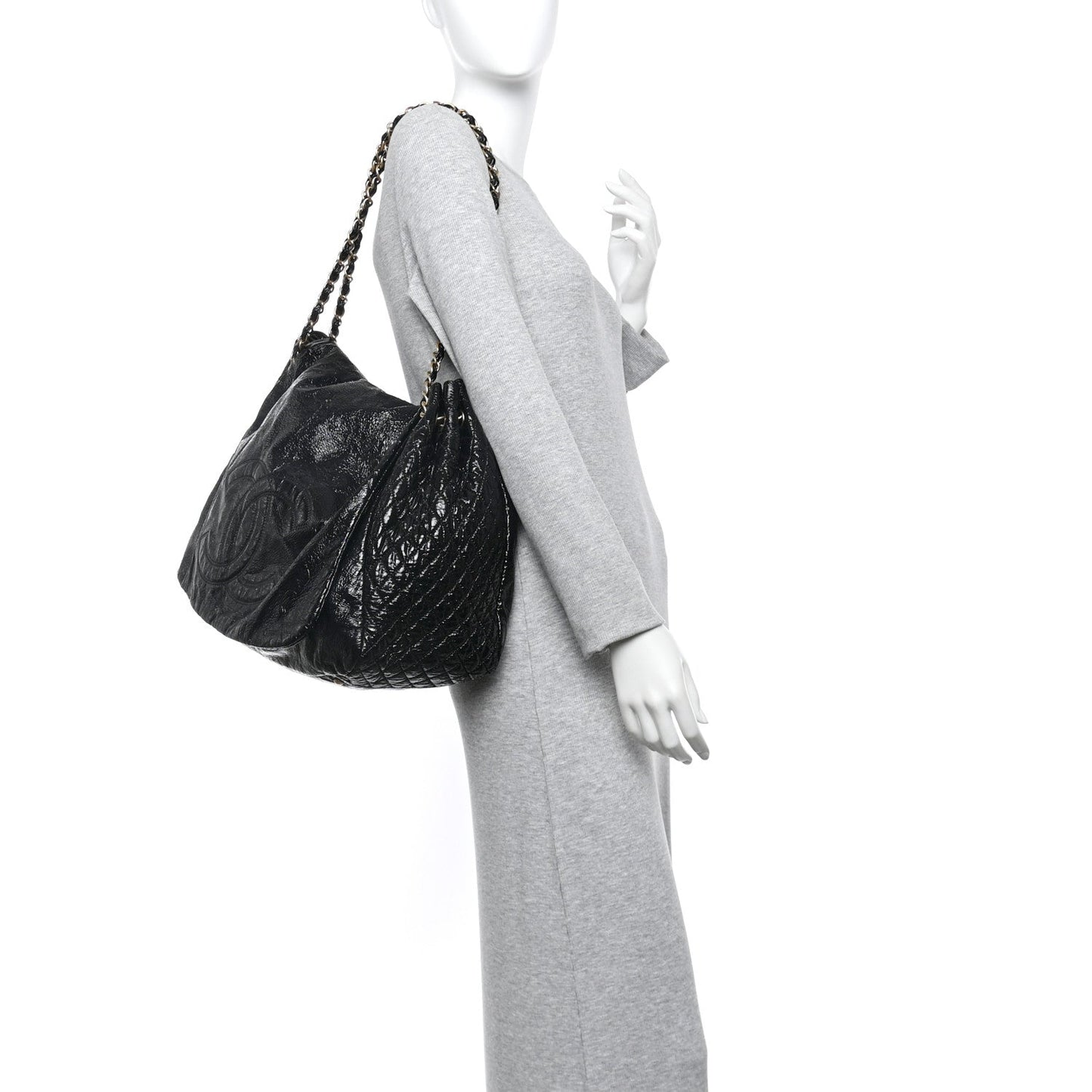 Vinyl XXL Rock and Chain Flap Black