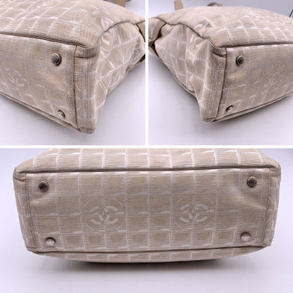Chanel Beige Nylon New Travel Line Tote Shoulder Bag S