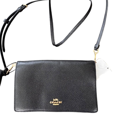 Handbag Designer By Coach In Black, Size:Small