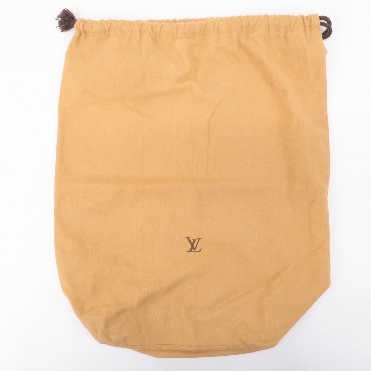 Louis Vuitton Set of 9 Dust Bag Old Style Draw String Beige Brown