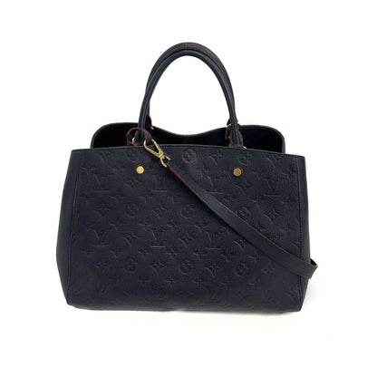 LOUIS VUITTON - Montaigne GM Dark Navy Monogram - Top Handle W/ Shoulder Strap
