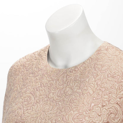 Dior Soft Pink Silk Organza Embroidered Cape Dress