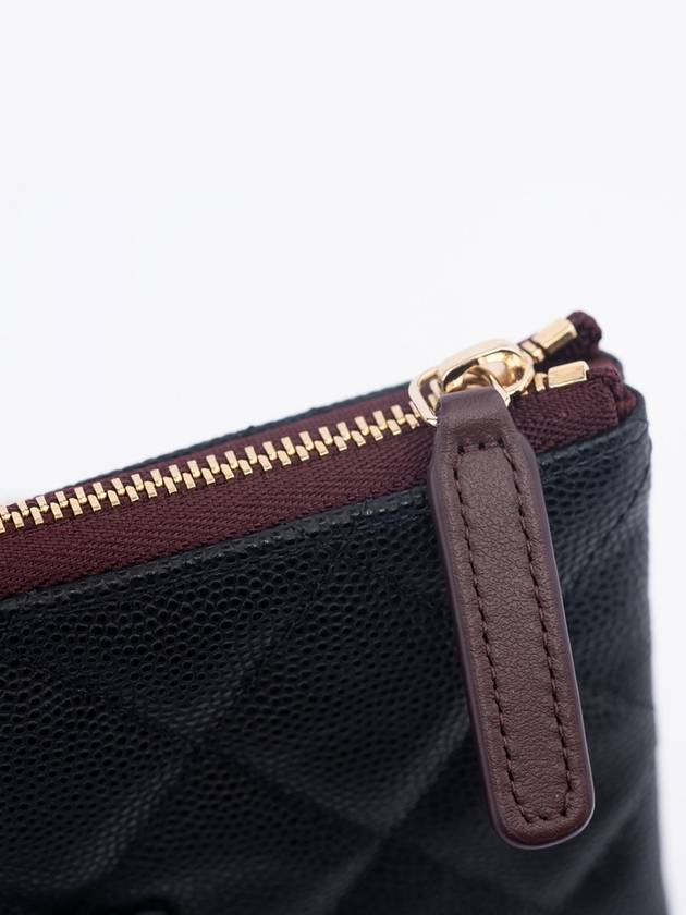 Classic Medium Lambskin Clutch Bag Black Chanel
