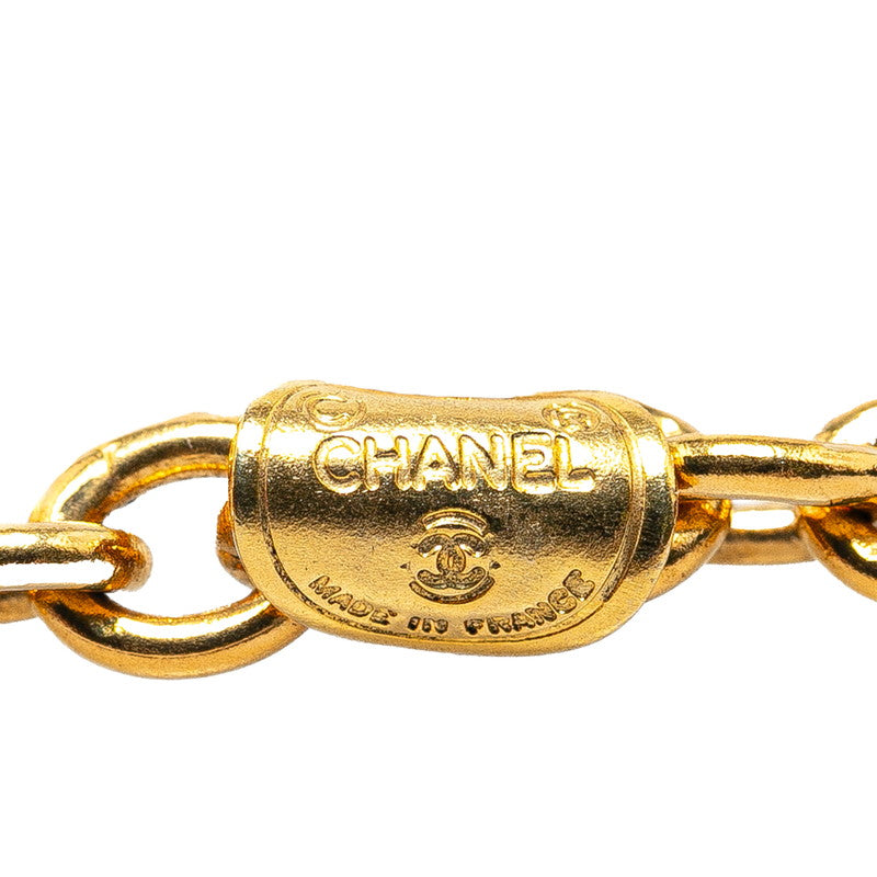 Chanel Classic Flap Bag 3-Strand Necklace Metal Necklace in Good condition