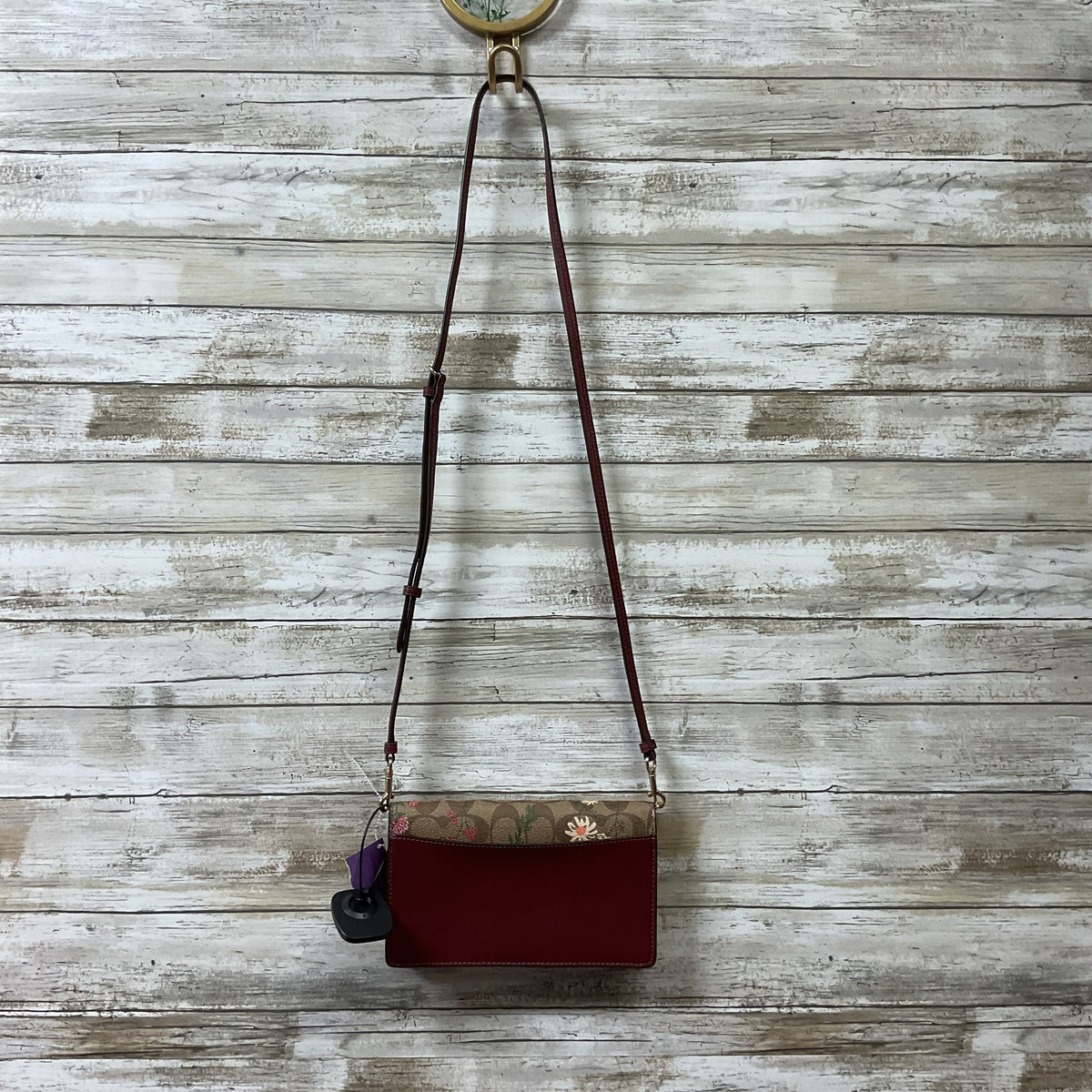 Crossbody Designer By Coach In Floral Print, Size:Small