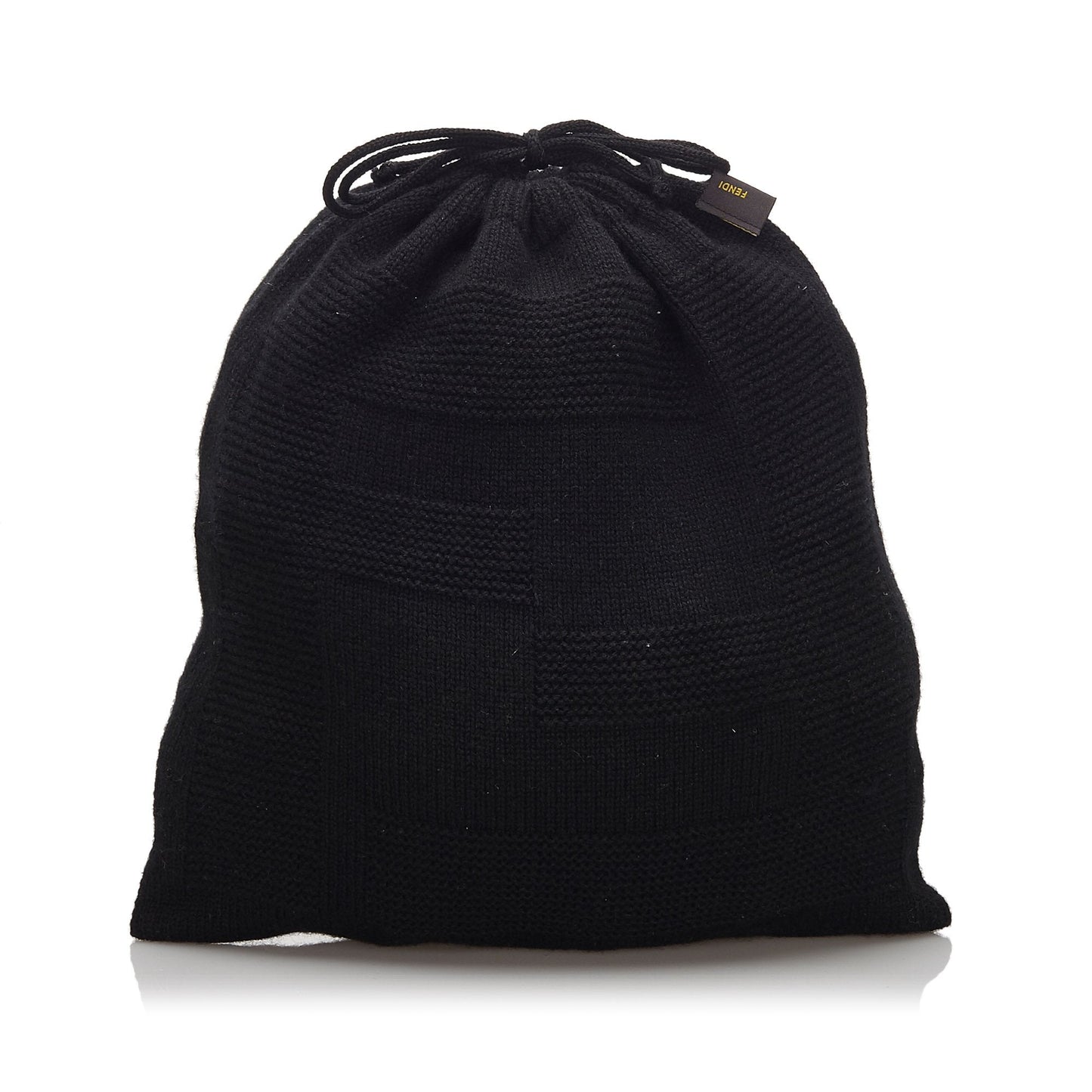 Fendi Black Others Fabric Cashmere Pouch Italy