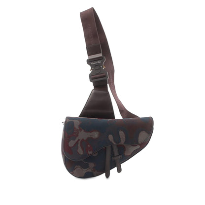 Peter Doig Canvas Camouflage Saddle Crossbody