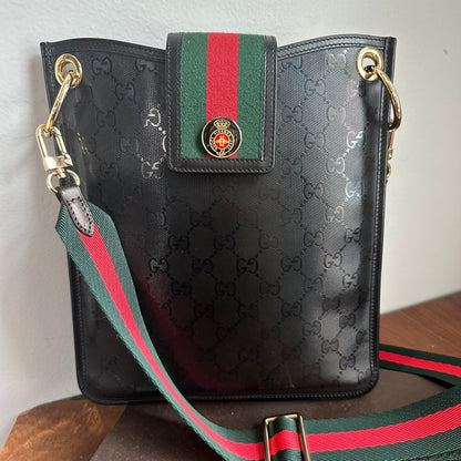 The Swan Messenger -Orvis bags Imprime Gucci in Black