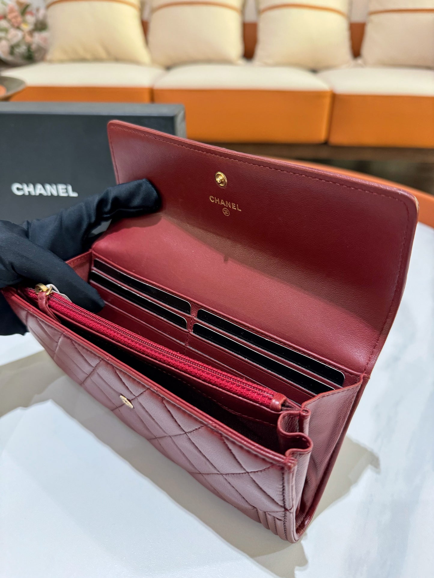 BOY CHANEL FLAP WALLET