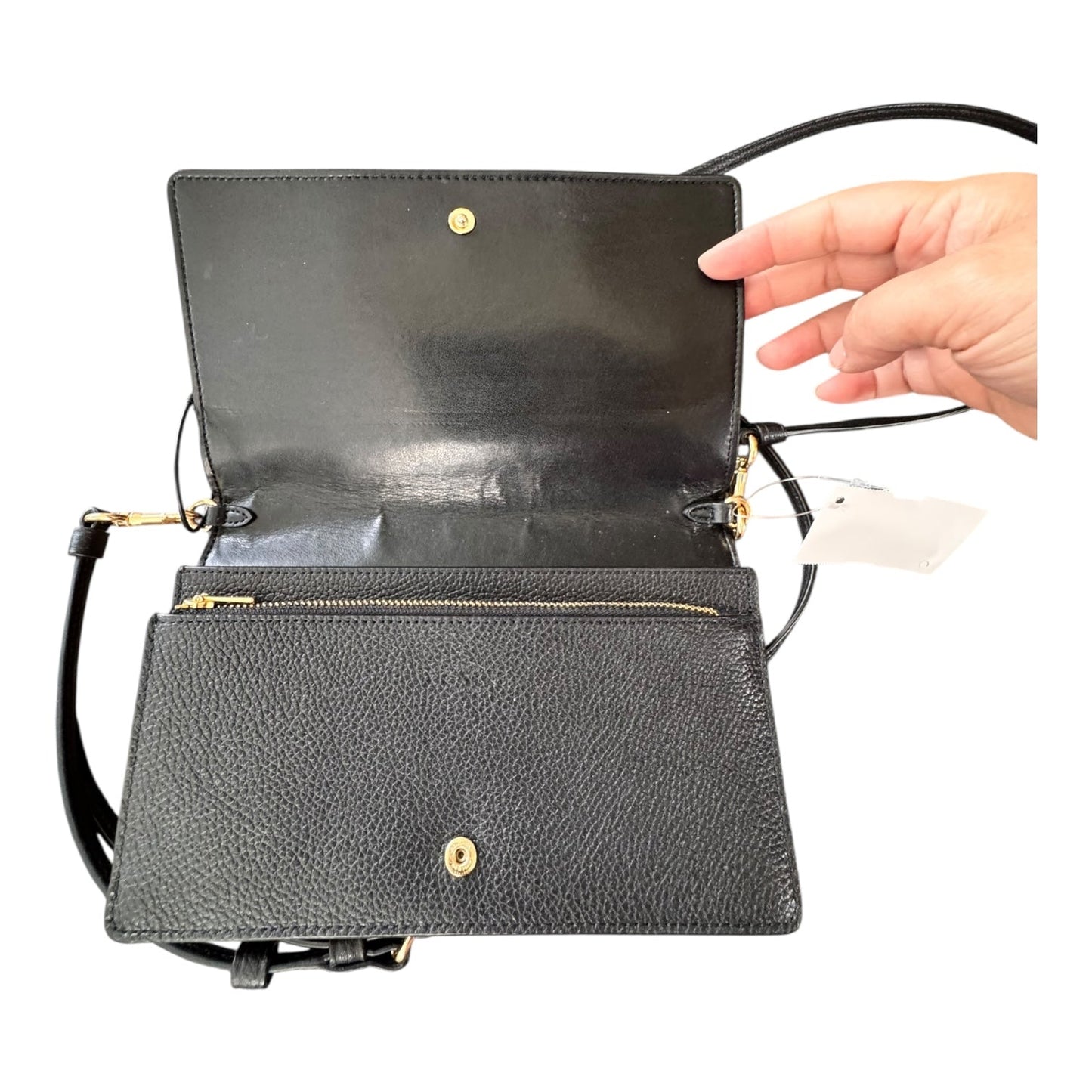 Handbag Designer By Coach In Black, Size:Small