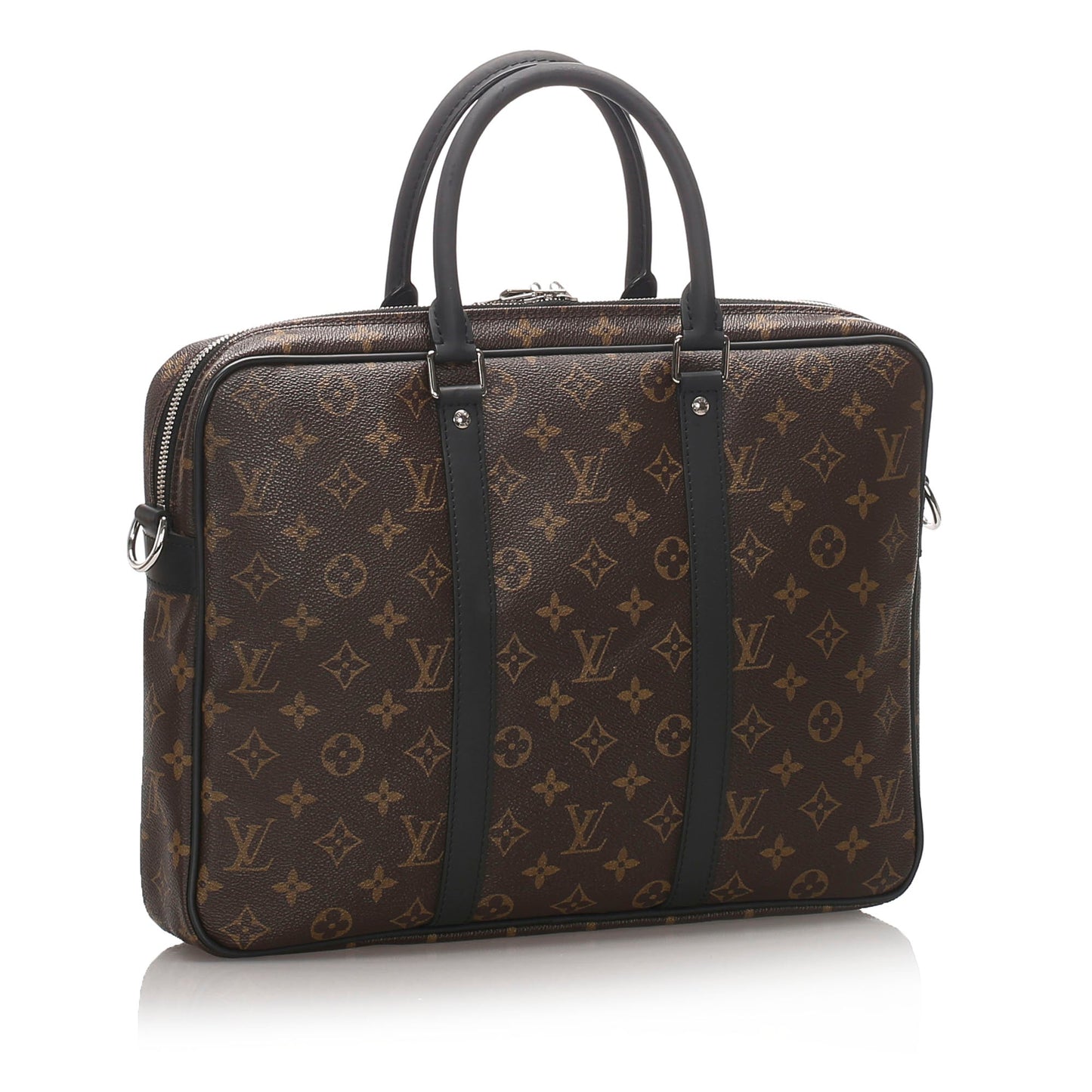 Louis-Vuitton Porte-Documents Voyage PM in Monogram Macassar