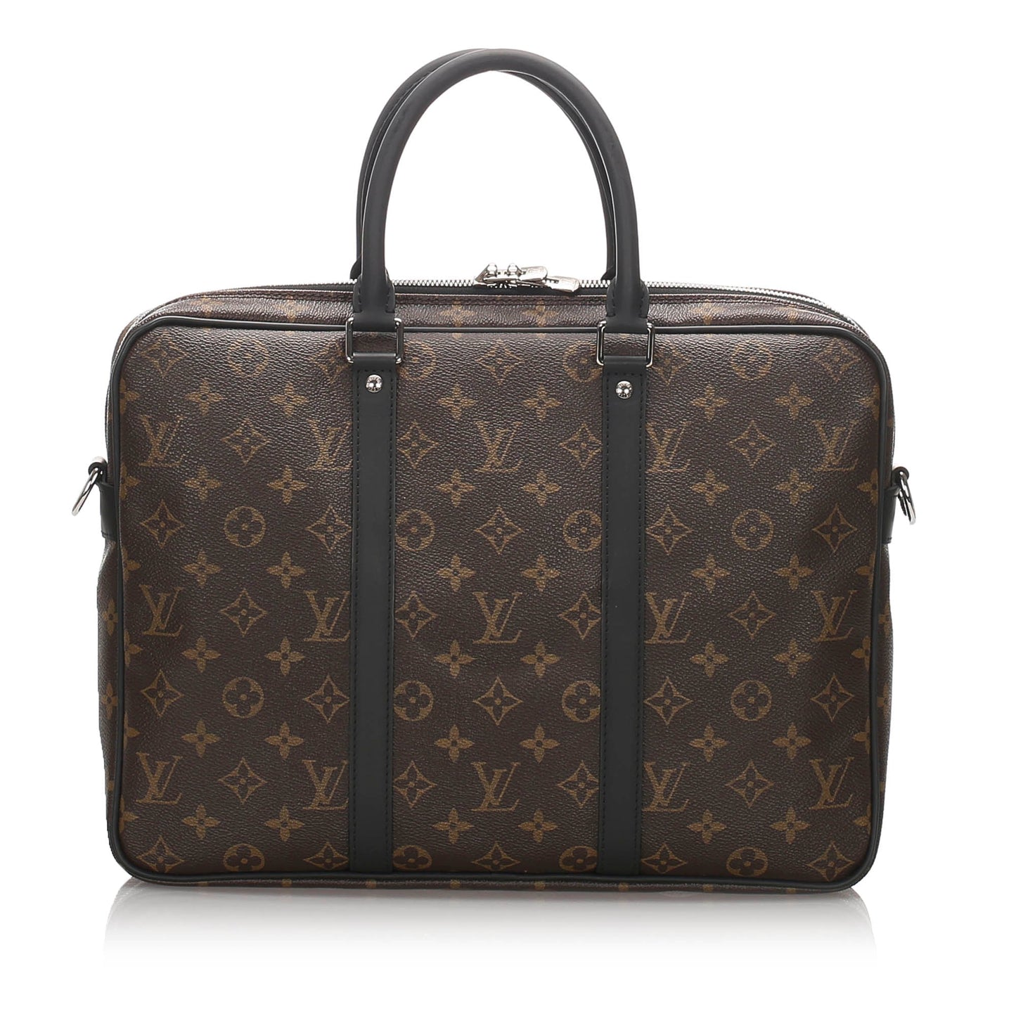 Louis-Vuitton Porte-Documents Voyage PM in Monogram Macassar
